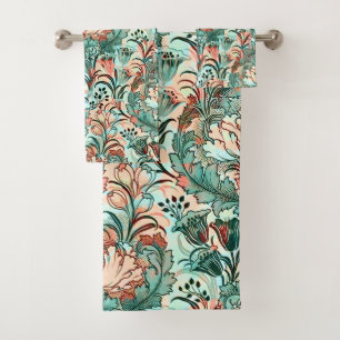 Morris Inspiré Tulipes, Peonies, Acanthus Green