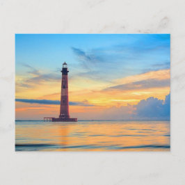 Morris Island Light House Postkarte