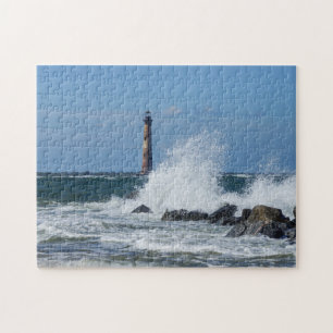 Morris Island Lighthouse Splash