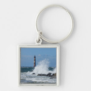 Morris Island Lighthouse Splash Schlüsselanhänger