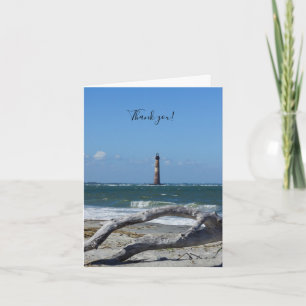 Morris Leuchtturm und Baum bleiben Dankeschön-Kart Dankeskarte