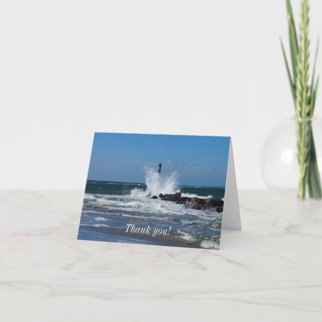 Morris Lighthouse Splash Dankeschön Karte (Vorderseite)