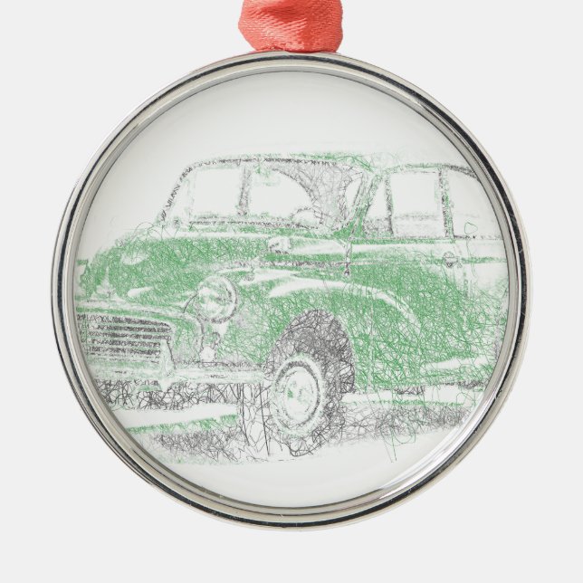 Morris-Minderjähriger (Biro) Ornament Aus Metall (Vorne)