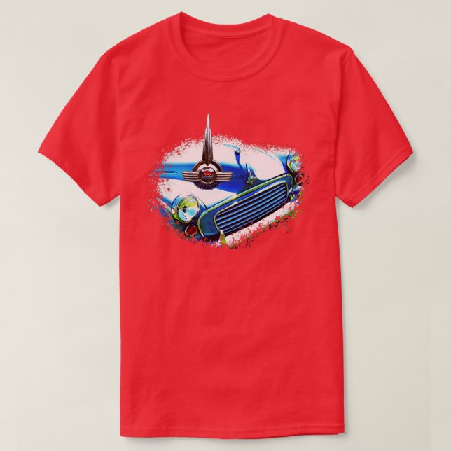 Morris Minor 1960er britische Klassiker mit b T-Shirt (Design vorne)