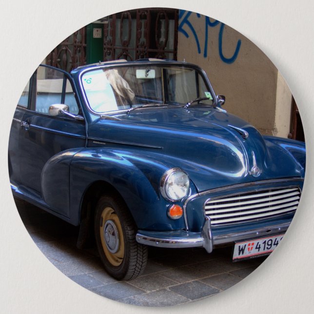Morris Minor Cabrio-Tourer Button (Vorderseite)