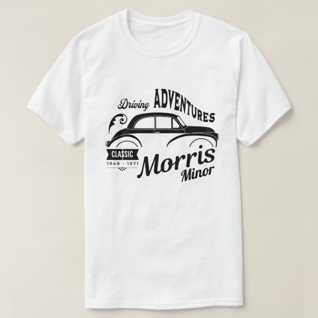 Morris Minor Classic Car T-Shirt (Design vorne)