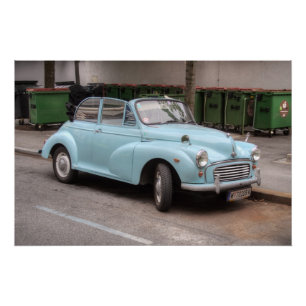 Morris Minor Convertible Tourer Poster
