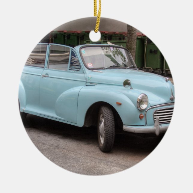 Morris Minor Convertible Tourist Keramikornament (Vorne)