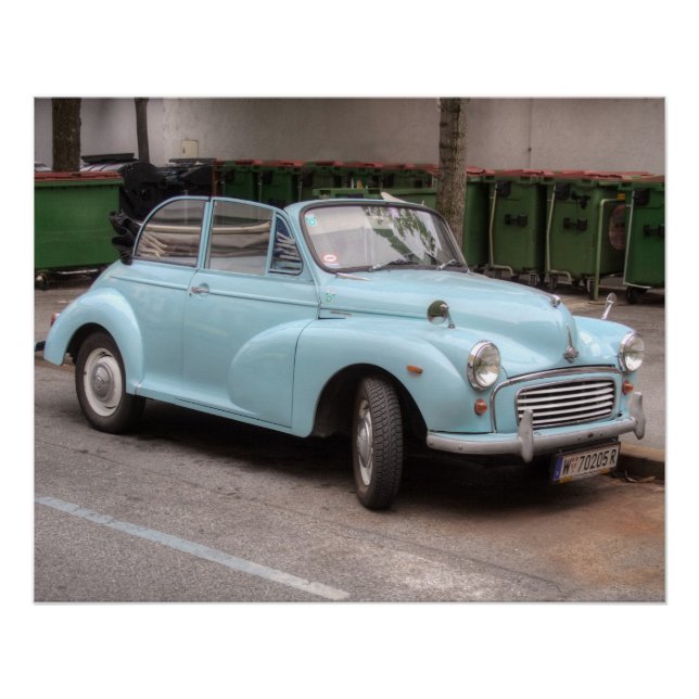 Morris Minor Convertible Tourist Poster (Vorderseite)
