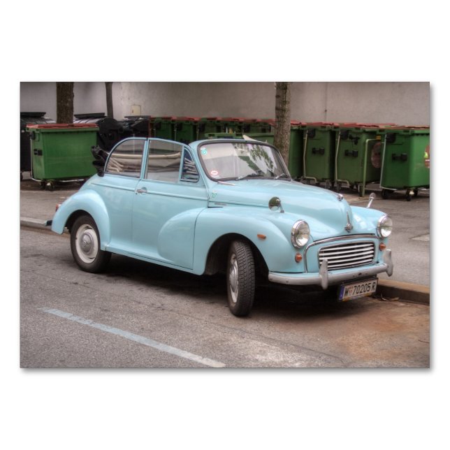 Morris Minor Convertible Tourist Tischnummer (Vorderseite)