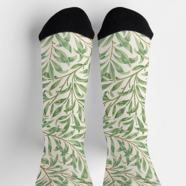 Morris - Muster für antike Weiden und Blätter Socken (Oben)