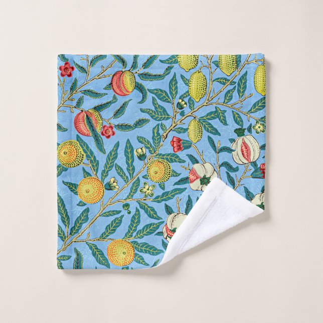 Morris - Quatre fruits, motif populaire, (Gant de toilette)