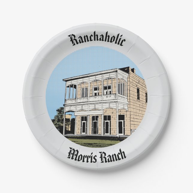 Morris Ranch Dessert Paper Tellers Ranchaholic Pappteller (Vorderseite)