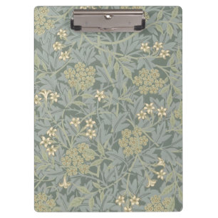 Morris Rebe und Jasmingarten-Blumen-Klassiker Klemmbrett