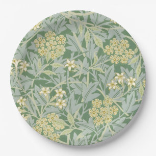 Morris Rebe und Jasmingarten-Blumen-Klassiker Pappteller