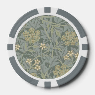 Morris Rebe und Jasmingarten-Blumen-Klassiker Pokerchips