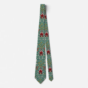 Morris Snakeshead Floral Classic Botanical Green Krawatte