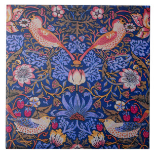Morris Strawberry Thief Lavendel Purpur-Rosen-Kuns Fliese