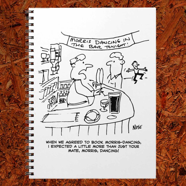 Morris Tanzen in Pub. Traditionelles Morris-Tanzen Notizblock (Von Creator hochgeladen)