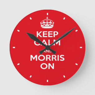 Morris-Tänzer, Behalt Calm, Morris-Tanz Runde Wanduhr