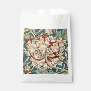 Morris Teal Blau Geißblatt Blumen Wallpaper Geschenktütchen