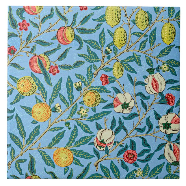 Morris - Vier Früchte, beliebtes Muster, Fliese (Vorderseite)