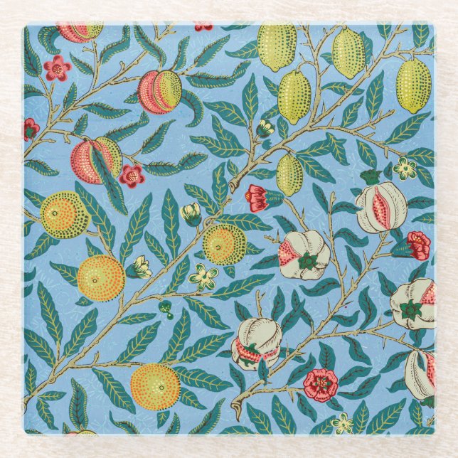 Morris - Vier Früchte Glasuntersetzer (Vorderseite)