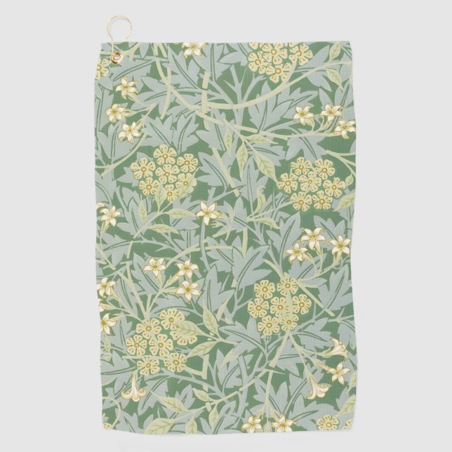 Morris Vine & Jasmine Garden Blume Classic Golfhandtuch (Vorderseite)