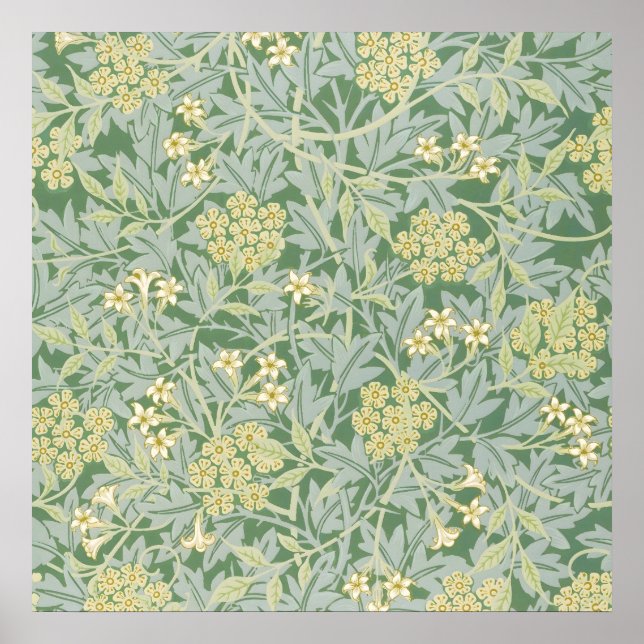 Morris Vine & Jasmine Garden Blume Classic Poster (Vorne)