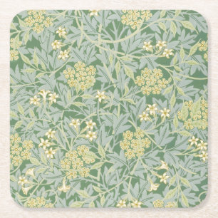 Morris Vine & Jasmine Garden Blume Classic Rechteckiger Pappuntersetzer