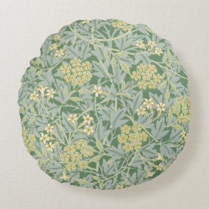 Morris Vine & Jasmine Garden Blume Classic Rundes Kissen