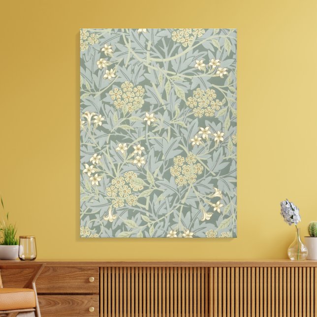 Morris Vine & Jasmine Garden Flower Classic Leinwanddruck (Insitu (Wohnzimmer))