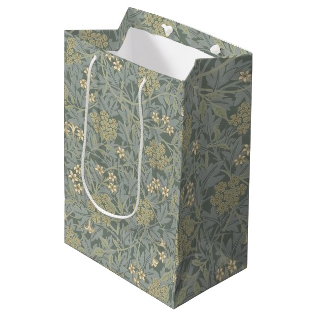 Morris Vine & Jasmine Garden Flower Classic Mittlere Geschenktüte (Vorderseite Schrägansicht)