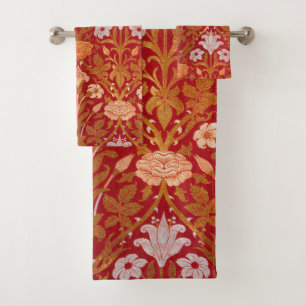 Morris - Vintages Muster für Rose & Lily Blume 189 Badhandtuch Set