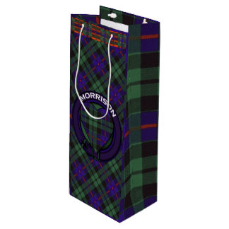 Morrison-Clan karierter schottischer Tartan Geschenktüte Für Weinflaschen
