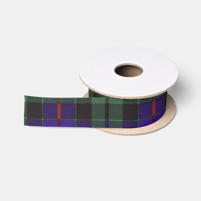 Morrison-Clan karierter schottischer Tartan Satinband (Spule)