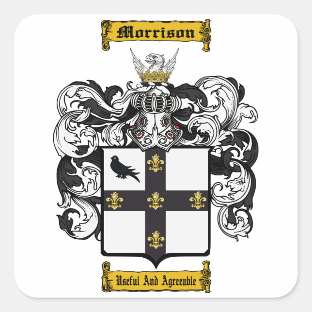 Morrison Quadratischer Aufkleber (Vorderseite)