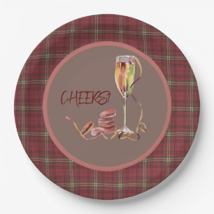 Morrison Red Scottish Clan Tartan Weihnachten  Pappteller
