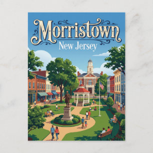 Morristown Green New Jersey Postkarte