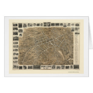 Morristown, NJ panoramische Karte - 1899
