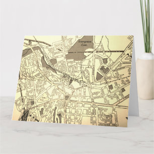 Morristown, NJ Vintag Map Karte