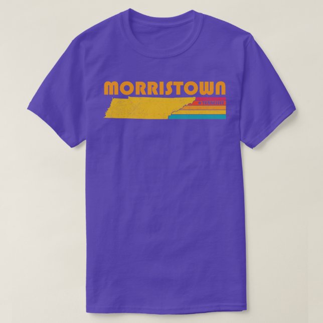 Morristown Tennessee Vintag gebeutelt Souvenir T-Shirt (Design vorne)