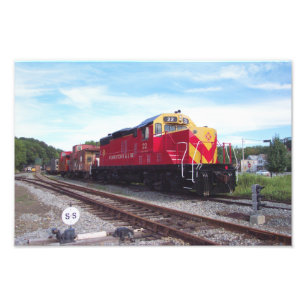 Morristown und Erie-Eisenbahn-Motor # 22 Kodak Fotodruck