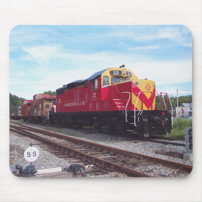 Morristown und Erie-Eisenbahn-Motor # 22 Mousepad (Vorne)