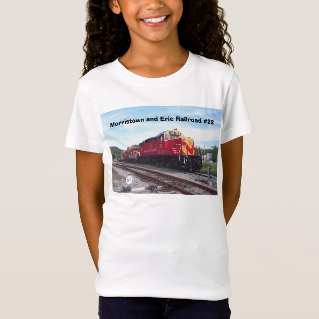 Morristown und Erie-Eisenbahn-Motor #22 T-Shirt (Vorderseite)