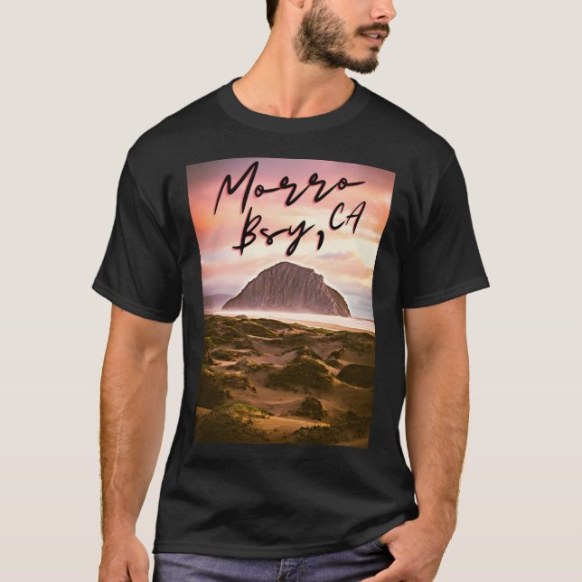 Morro Bay Ca Morro Rock California T-Shirt (Vorderseite)