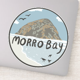 Morro Bay Central California Beach SLO Rock Aufkleber