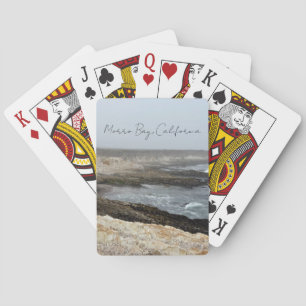 Morro Bay Kalifornien Ozean Klippen Fotografie Spielkarten