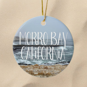 Morro Bay Kalifornien Ozeanwellen Fotografie Keramik Ornament