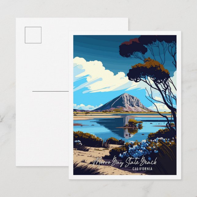 Morro Bay Staat Beach California Postkarte (Vorne/Hinten)